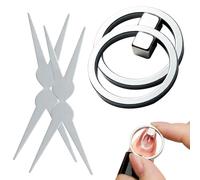 New Ring-Shaped Cat Eye Magnet for Nails, Multifunction Strong Nail Art Tool with Scissor & Cylinder Magnets to Create Glass Beads, for Home DIY, Beginners & Nail Artists (2pcs)