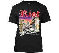 New Riot V Thundersteel American Speed Metal Men Men T Shirt New Riot V Thundersteel American Speed Metal Men T Shirt Black