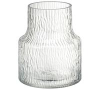 New Ripple Effect Glass Vase - Contemporary Machine Blown Textured Design, Perfect for Flowers or Standalone Home Decoration - Elegant Décor Piece for Any Room A-93