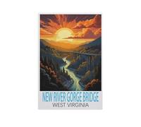 New River Gorge Bridge West,Puzzle 1000 Piece Jigsaw Puzzles for Adults, Classic Puzzle Difficult Puzzle for Kids Teenagers Educational Game Toys Gift for Home Travel(38x26cm)-FS15