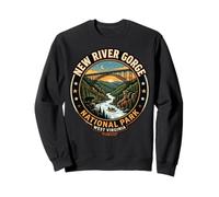 New River Gorge National Park West Virginia Bridge Badge Art Sweatshirt