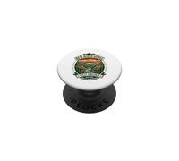 New River Gorge National Park West Virginia Bridge Retro Art PopSockets Adhesive PopGrip