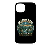 New River Gorge National Park West Virginia Retro Bridge Art Case for iPhone 13