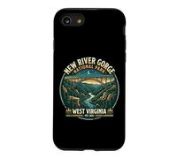 New River Gorge National Park West Virginia Retro Bridge Art Case for iPhone SE (2020) / 7/8