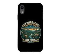 New River Gorge National Park West Virginia Retro Bridge Art Case for iPhone XR