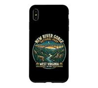 New River Gorge National Park West Virginia Retro Bridge Art Case for iPhone XS Max