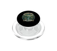 New River Gorge National Park West Virginia Retro Bridge Art PopSockets PopGrip for MagSafe