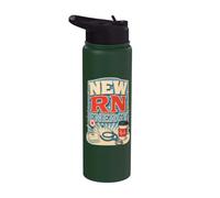 New RN Energy Nurse Retro Stainless Steel Insulated Water Bottle