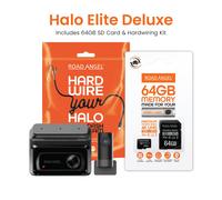 NEW - Road Angel Halo Elite 4K (2160p) & 1K (1080p) Dual Dash Cam With Sony Starvis 2 Enhanced Night Vision Video Technology!- With 64GB SD Card &