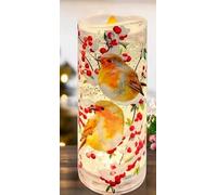 New Robin Glitter Spinning LED Candle, Add A Magical Touch to Your Festive Decor, Perfect for Creating A Warm and Inviting Atmosphere, Ideal Addition to Your Holiday Traditions.