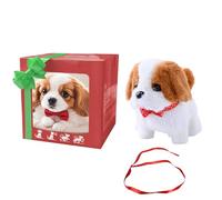 New Robot Dog, 2025 New My Realistic Robot Puppy, Interactive Plush Robots Dogs for Adults, Walking Stuffed Dog for Walking, Tail Wagging, Barking, Ai Robots Dogs, for Pet Lovers (Brown 2)