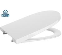 New: Roca Ona Supralit Standard Close Toilet Seat & Cover White A801E10001