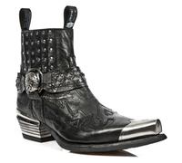 New Rock Black Metal Gothic Boots-7950P-S1 - Black - UK 6 | EU 39 | US 8.5