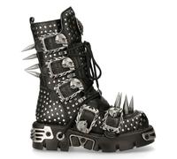 New Rock Ranger Unisex Black Ankle Boots - 7 UK