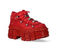 New Rock M-106wall-c13 Unisex Ankle Boots in Red
