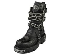 New Rock M-727-s5 Unisex Platform Boots in Black - Size 6 UK