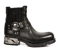 New Rock M.MR007-S1, Men's Classic Boots, Black, Black, 001, 8.5 UK