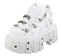 (6) New Rock M-tank106-c1 Unisex Platform Shoes in White