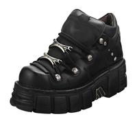 New Rock M106n-s6 Unisex Platform Shoes in Black - 4 UK