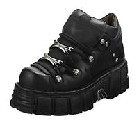 New Rock M106n-s6 Unisex Platform Shoes in Black - 7.5 UK M - 7 UK W
