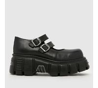NEW ROCK Mary Jane Flats in Black UK 6 (EU 39)