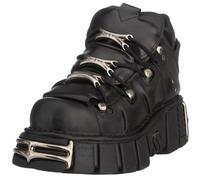 New Rock Gothic Ankle Boots-106-S1 New Rock Black 6.5