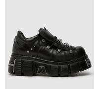NEW ROCK Men's Classic Low Shoes in Black, Leather, Size: 9 UK 9