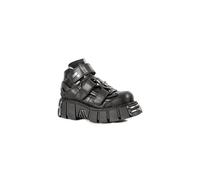 New Rock Metallic Black Shoes M.285-S1