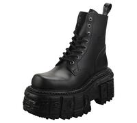 (37) New Rock M-MILI084N-S5 Unisex Black Leather Boots