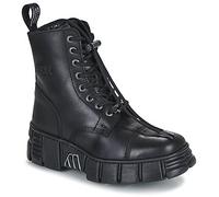 New Rock Mid Boots M-WALL083CCT-S7 in Black 10