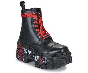 New Rock Mid Boots M-WALL126CCT-C1 in Black 7