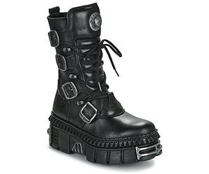 New Rock Mid Boots WALL 1473 in Black 7 / 8