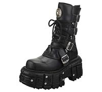 New Rock New Punk and Rock Unisex Platform Boots in Black - 6.5 UK