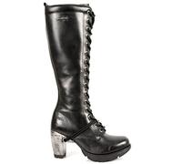 New Rock Newrock Boots Style M.TR005 S1 Black Womens Steel Heels (EU 38) 5 UK