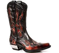 New Rock Red and Black Flame Boots 7921 S2 EU 40