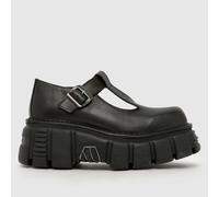 NEW ROCK T-Bar Flats in Black UK 4 (EU 37)