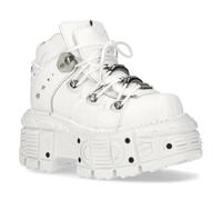 New Rock Unisex TANK 100% Leather Goth Platform Punk Fashion Ankle Boots Shoe