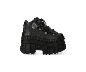 New Rock - Wall 106 V16 Black - Girl Shoes - black - EU 36 - Synthetic/Textile/Rubber EU 36