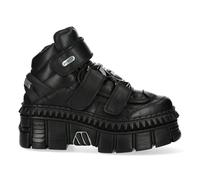 New Rock WALL285-S3 Boots Punk Black Leather Platform Gothic