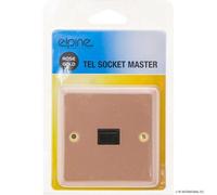 New Rose Gold Single Telephone Socket Master Home Office With Fixing Screw