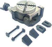 New Rotary Table Milling Machine Tools ((3"/80 mm Tilting, with M6 Clamp Kit))
