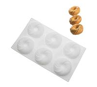 New Round Swirl Cake Mold For Baking Amazing Dessert Art Mousse Silicone 3d Mould Pastry Pan (Style A)