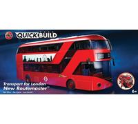 New Routmaster Bus Quickbuild Airfix Beginner Kids Model London Bricks 88pcs Red