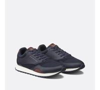 Tommy Hilfiger Men’s New EVA Mix Leather Runner Trainers, Blue (Desert Sky), 6.5