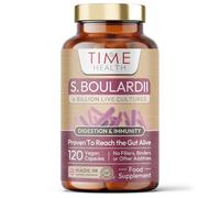 New: Saccharomyces Boulardii Probiotic - 6 Billion CFU -120 Capsules - Travel Ready S Boulardii (No Refrigeration Required) - Proven to Reach The Gut Alive - Vegan - GMP - UK Supplement