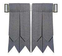 New Saffron, Wallace Tartan Many More Kilt Flashes Various Tartans Colours (Grey)