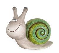 New Sammy the Snail Garden Ornament - Cute and Cheerful Outdoor Snail Statue | Fun Decorative Garden Figure for Lawn, Patio or Flower Bed - Yard Decoration G-56