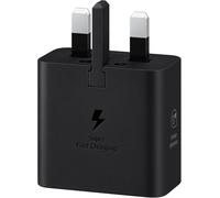 Samsung EP-T2510NBEGGB. Charger type: Indoor Power source type: USB Charger compatibility: Universal. Input voltage: 100 - 240 V Maximum output voltage: 11 V. USB Type-C ports quantity: 1 Fast charging. Product colour: Black