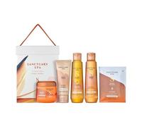 NEW Sanctuary's Pamper Hamper Gift Set, Bath Float, Shower Oil, Salt Scrub, Body Butter, Heel Balm, Vegan, Cruelty-Free, 5 Piece