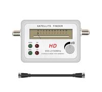 New Sat Finder TV HD Satellite Digital Signal Meter Receptor For Dish LNB Direc Amplifier Satfinder(Added Black cable)